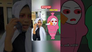 Original vs Animation! Pocong Lapor Polisi⁉️ #funny #animasi #comedy