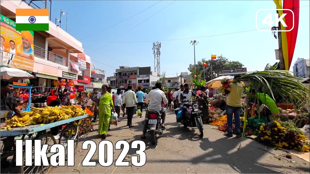 【India Drive 4K】Ilkal Karnataka 2023