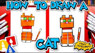 How To Draw A Minecraft Cat Resimi