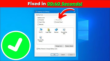 Fix Recycle Bin Is Greyed out In Desktop Icon Settings on Windows 10 | 2024