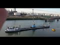How spot dredging is done in the river and how ship&#39;s garbage is collected