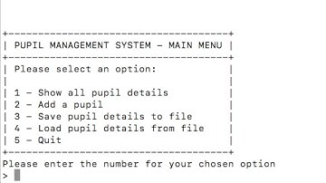 Practise NEA - Pupil Management DB - Example of a Working Solution