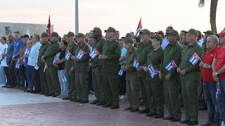 Cuban authorities gather outside US Embassy in support of Raul Castro after indictment | AFP