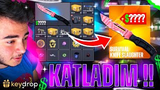 KEYDROP&#39;ta KATLAYARAK ENVANTERE BIÇAK ÇEKTİM !! - ( Keydrop Promo Code giveaways 2024 )