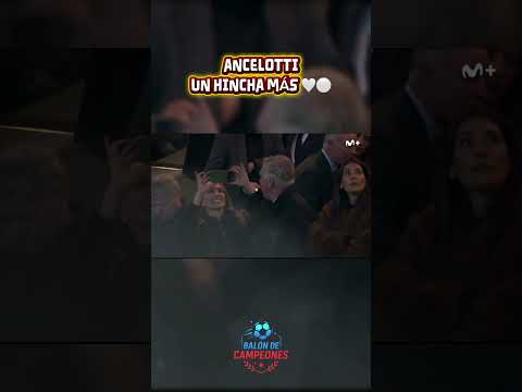 Video Carlo Ancelotti cantando el himno del Real Madrid en una noche de Champions