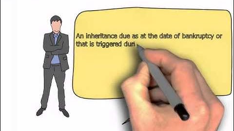 How is an inheritance treated in a bankruptcy?