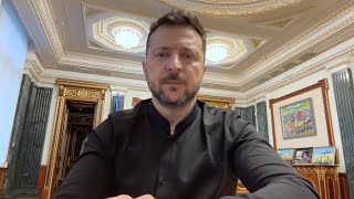 Звернення Володимира Зеленського наприкінці 1192-го дня війни