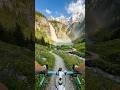 4K Virtual Cycling Tour: Epic Canyon & Waterfall Ride (ASMR) 🚲🌈