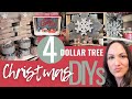 4 NEW 🌲DOLLAR TREE 🌲 CHRISTMAS DECOR CRAFTS | RUSTIC FARMHOUSE DIYS (2020)