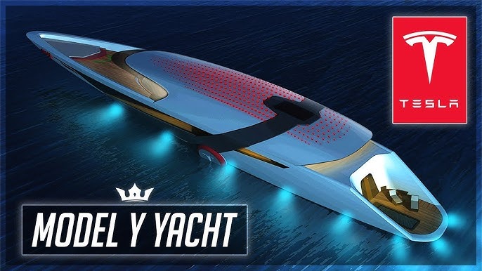 Inside Tesla Model Y Yacht | Self Charging Electric Yacht - YouTube