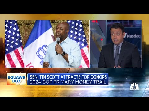 Sen. Tim Scott sees big money donor interest while Gov. Ron DeSantis hunts for cash Episode cover