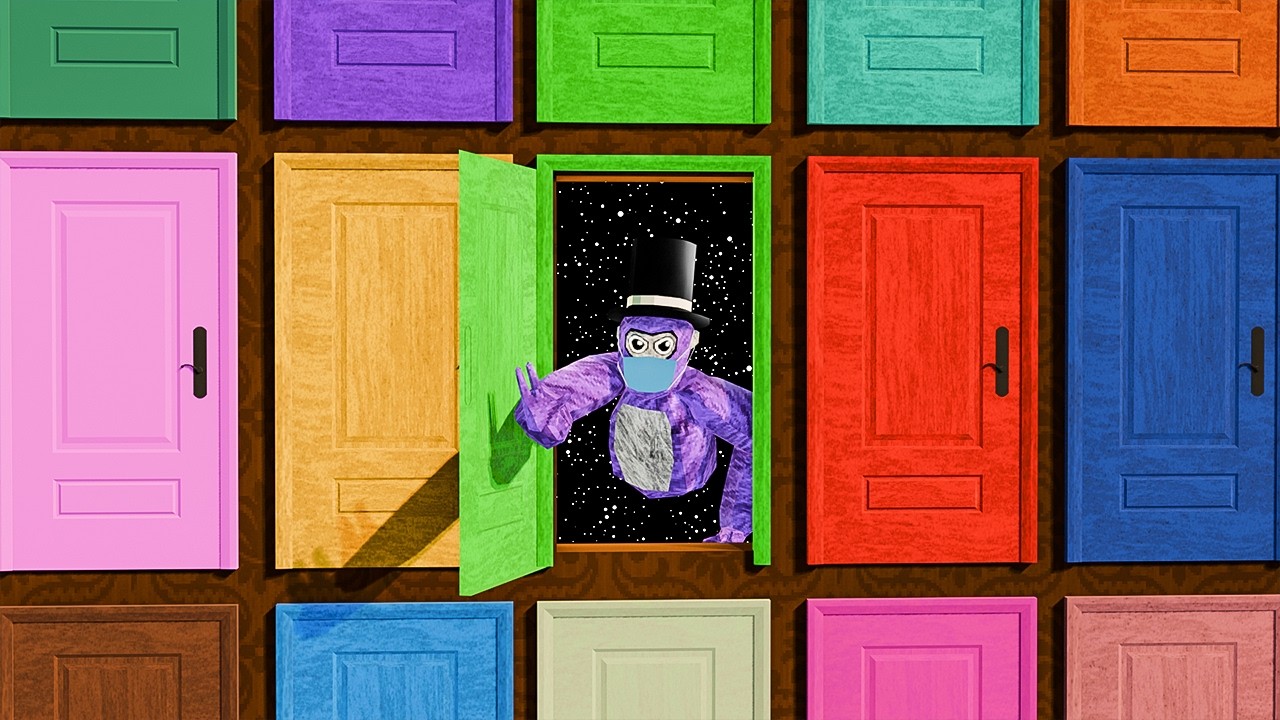 100 Gorilla Tag Mystery Doors but Only ONE Lets You Escape...