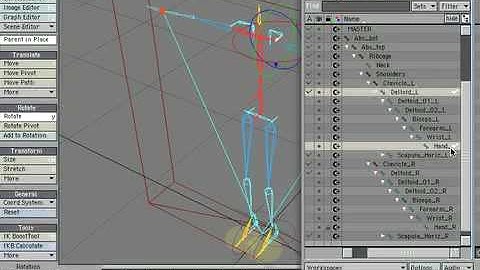 LIGHTWAVE RIGGING TUTORIAL - ZIG RIG 03.07 ARMS - CONNECT AND REST BONES