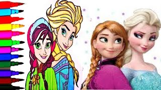 Disney Frozen Coloring Book Pages Anna n' Elsa Kids Fun Art Learning Activities Kids Balloons Toys