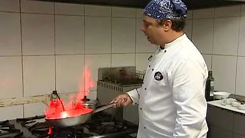 Pode flambar cogumelo?