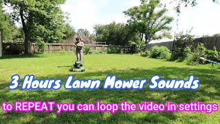 3 Hrs LAWN MOWER SOUNDS ASMR For Sleeping, Study & Relax 👉Better Quality Sounds |KCe Sounds