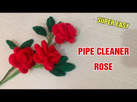 DIY Pipe Cleaners Kit - Blue Rose Flower