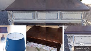 ✨DIY HOME DECOR ✨ #DIY UPCYCLE COFFEE TABLE &amp; LAMP ✨DIY ROOM DECOR  ft GHome #doityourself #upcycle