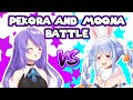 【HoloLive】Pekora Moona Battle!!!【English Sub】