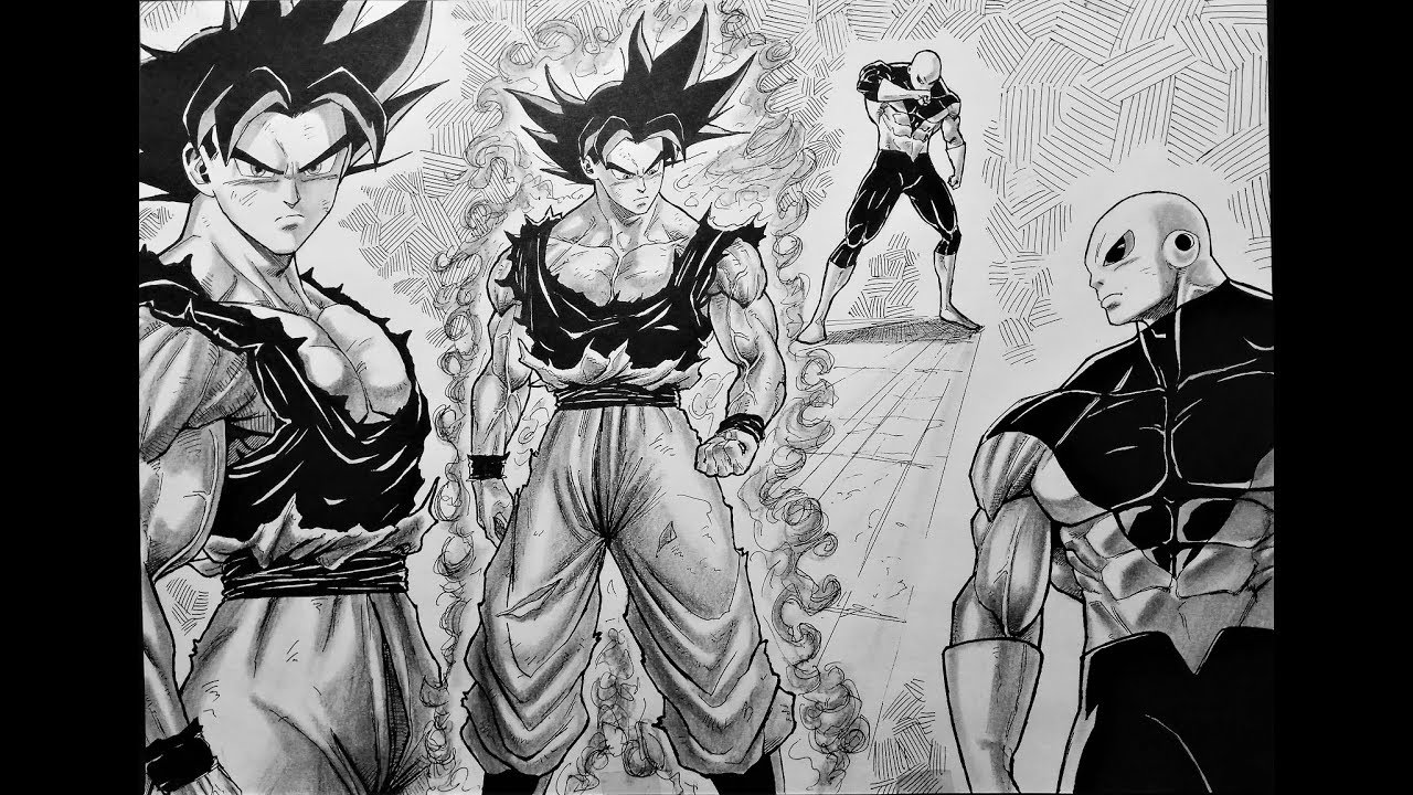 Drawing Goku Ultra Instinct Vs Jiren