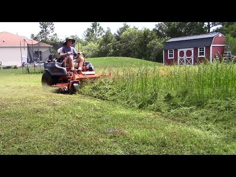 Mowing Tall Thick Grass 15 Youtube