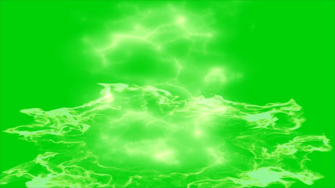 Dragon Ball Z Super Saiyan Flame Aura Effect Green Screen Compilation