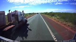 Dashcam view of some big Aussie trucks!