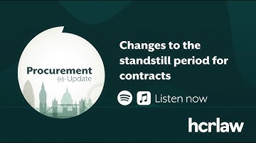 Procurement Act 2023: Changes to the standstill period explained