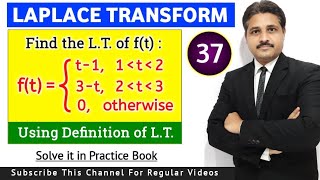 LAPLACE TRANSFORM SOLVED PROBLEMS (LECTURE 37) @TIKLESACADEMY