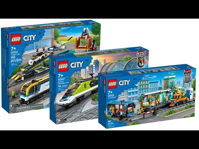 All LEGO City Train Sets Summer 2022 Compilation/Collection Speed Build 