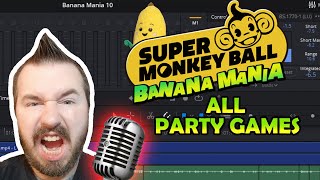 LeeWeeGee MICROPHONE CHECK and ALL PARTY GAMES! - Super Monkey Ball Banana Mania