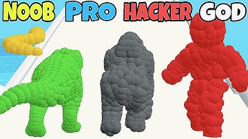 NOOB vs PRO vs HACKER vs GOD in Animal Clash 3D - All Levels Gameplay, MAX LEVEL