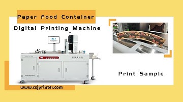 CSJ210ZW Automatic Paper Food Container Digitial Printing Machine