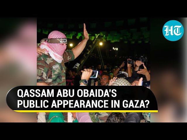 Hamas' Abu Obaida's First Public Appearance In Gaza Since Oct. 7 Attack? Watch Viral Photo class=