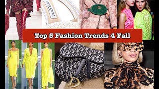 Top 5 Fashion Trends 4 Fallautumn 2018 Fumi Desalu-Vold