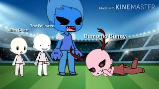 Yettitubby vs. Demonic Bunny vs. The follower vs. Alien Ghost. Another 4 battle ☺