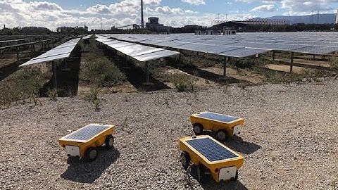 Vitirover in a PV Plant