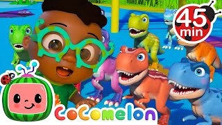dinosaur counting game cody and friends sing with cocomelon