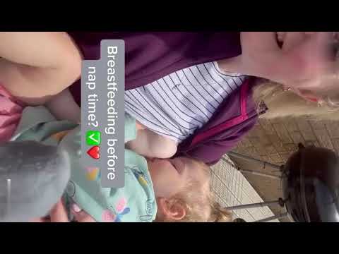 Breastfeeding 10 year old baby vlog mom and baby 9