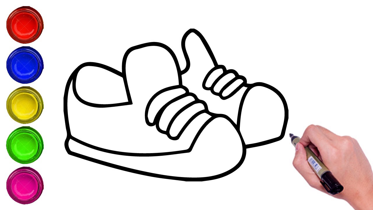 How to Draw an Easy Shoe  Easy Drawing Tutorial For Kids