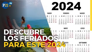 Más DESCANSOS: Calendario Completo de FERIADOS 2024 en Perú