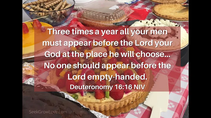 Three Harvest Festivals: Deuteronomy 16:16