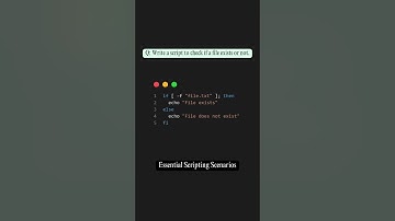Write a script to check if a file exists or not | Bash it Out