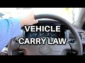 Vehicle Carry law In Texas