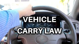 Vehicle Carry law In Texas