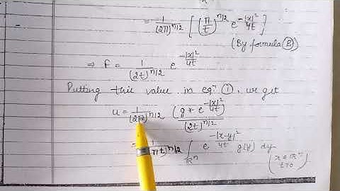 Applications of Fourier transform