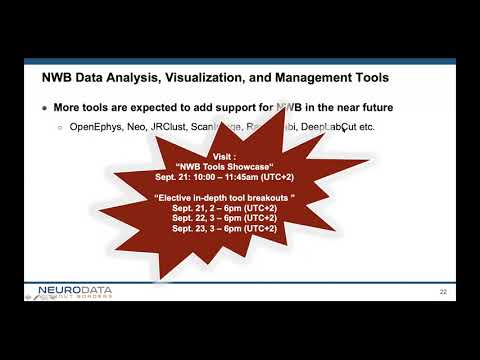 NWB Overview - NWB User Days, Sep 2020