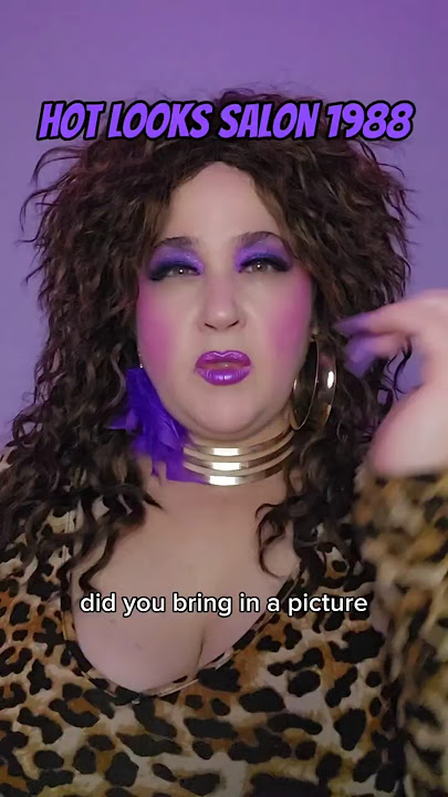 Hot Looks Salon 1988! #salon #hairstylist #80s #80saesthetic #charactercomedy #makeover