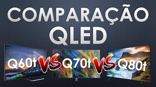 Comparação entre TVs QLED Q60t x Q70t x Q80t 2020