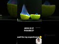 A lemon caught fire when a machine was hit on it. Real vs fake 🔥#experiment #trending #science
